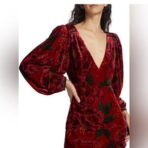NWT Farm Rio Red Floral Mini Dress